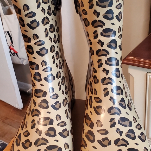 Sperry Leopard Print Rain Boots BRAND NEW - Picture 4 of 7